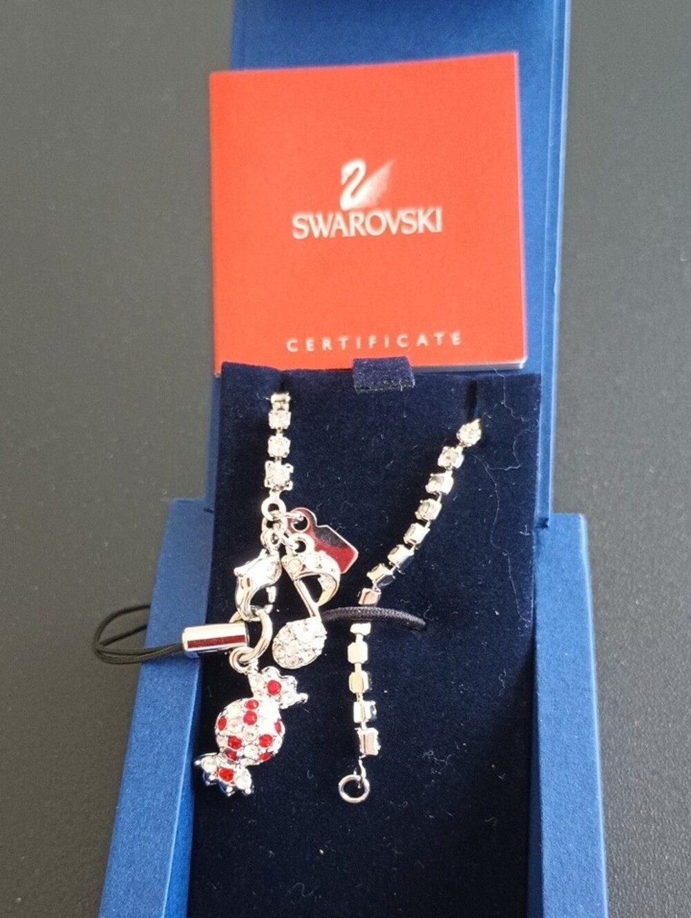 Swarovski Silver-Tone Crystal Chain Bracelet with Charm - Picture 10 of 13